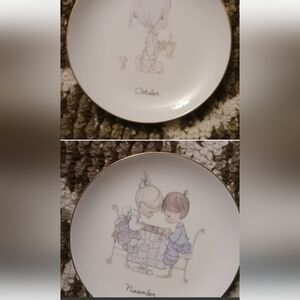 Precious Moments Beige Ceramic Art Sculpture